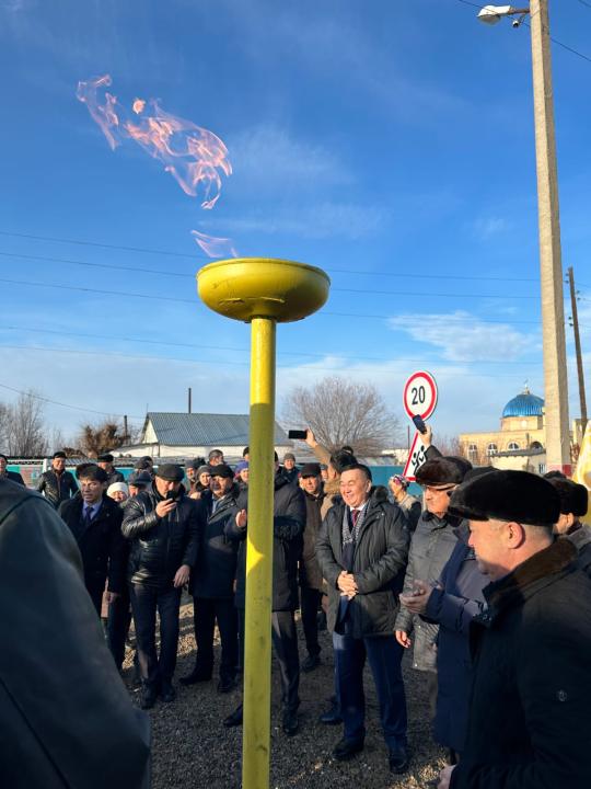 Елді мекенге көгілдір отын жеткізілді