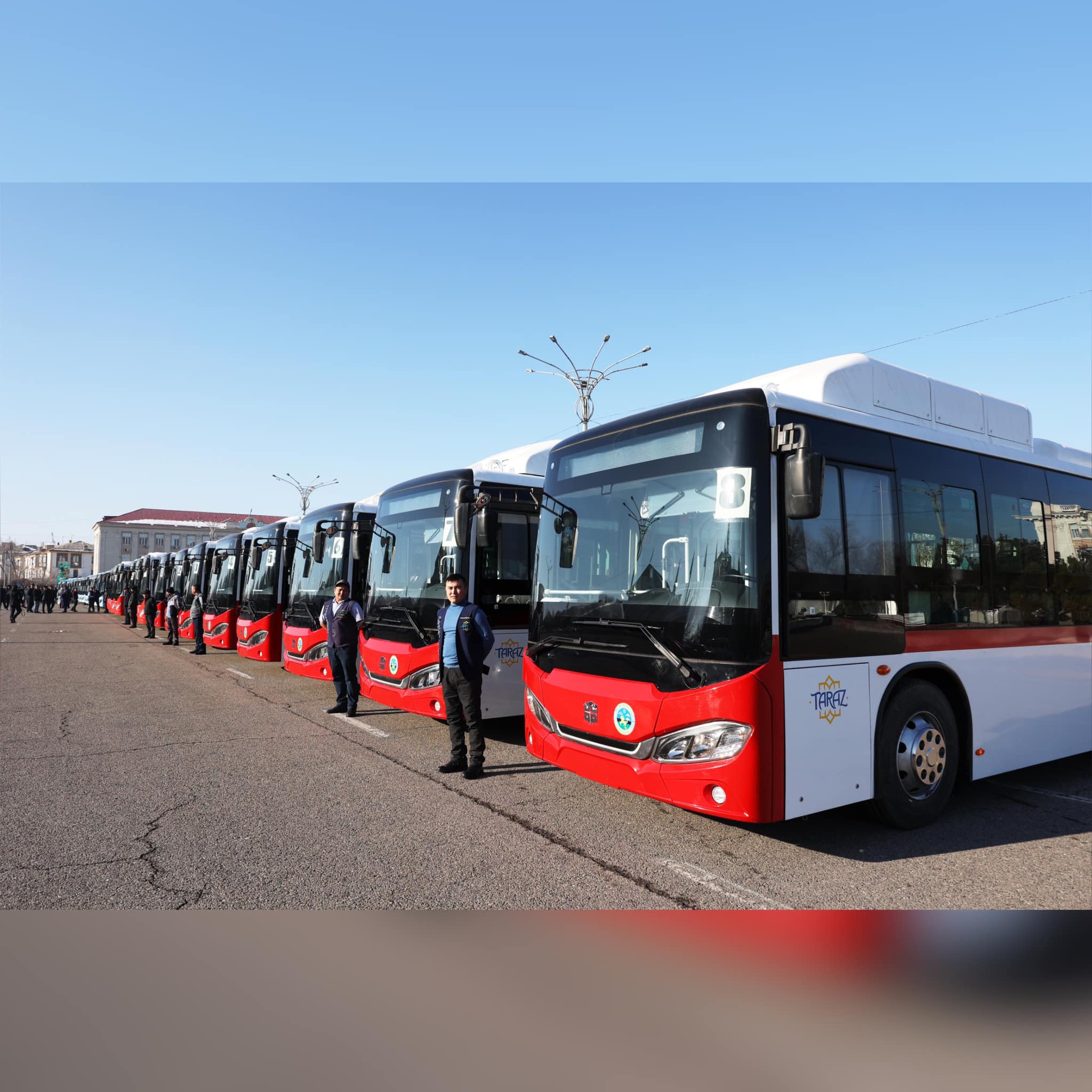 Тараздың қоғамдық көліктері 35 жаңа автобуспен толықты