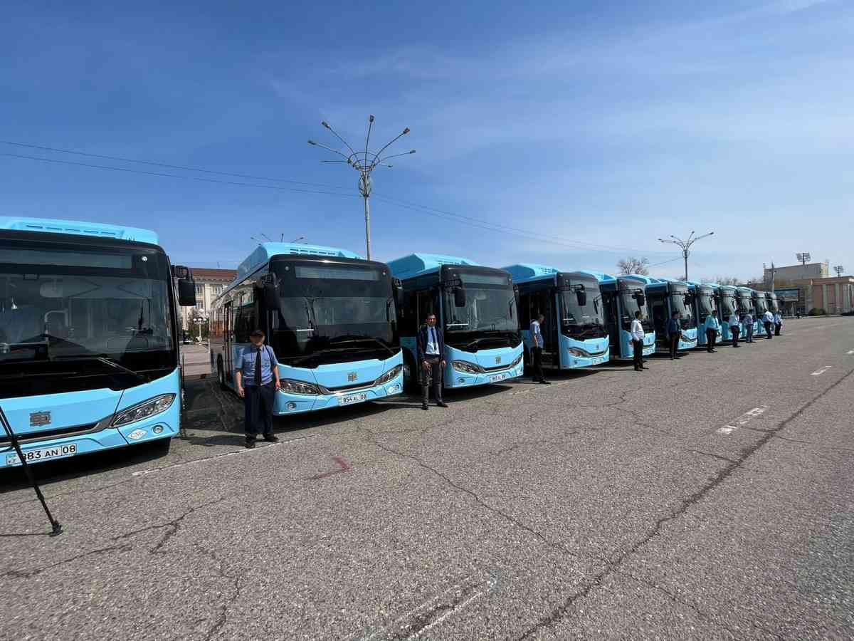 Таразда су жаңа 31 автобус халық игілігіне берілді