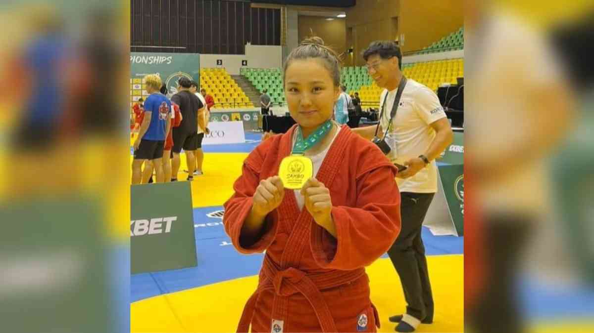 Жамбылдық спортшы Асылжан Орынбасарова самбодан Азия чемпионы атанды