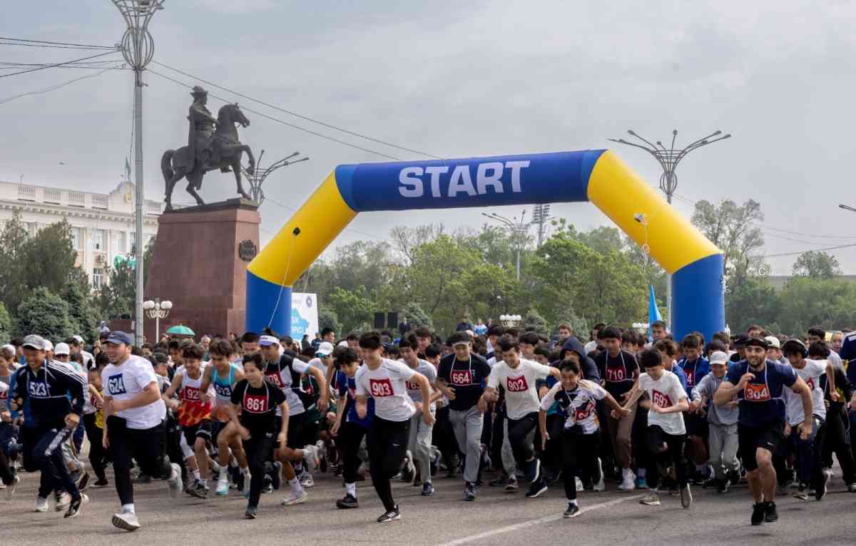 «Бірлік жүгірісі – 2025» республикалық шарасына жамбылдықтар белсенді атсалысты