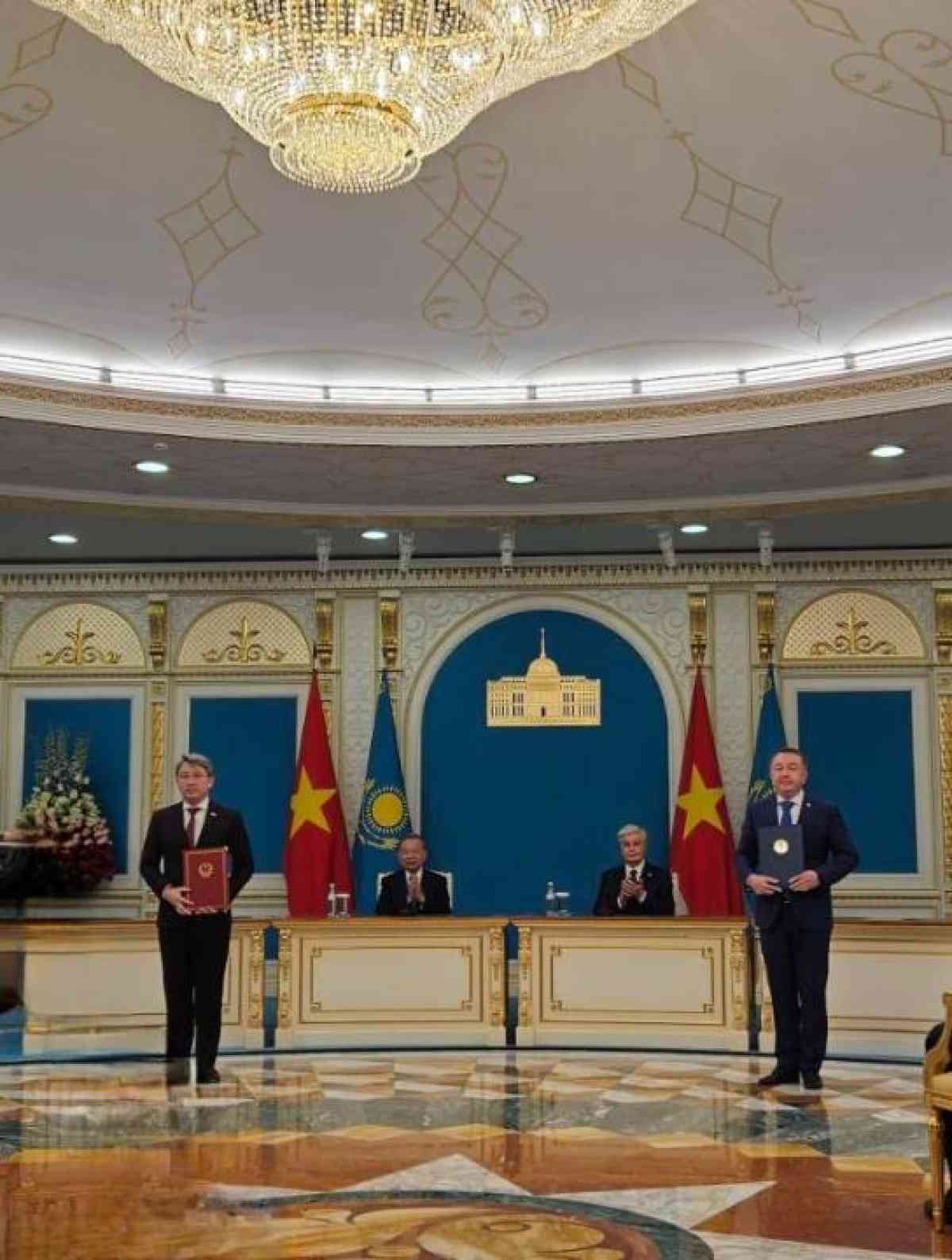 Ақордада Қазақстан мен Вьетнам арасында жаңа ынтымақтастық бағдарламасы қабылданды