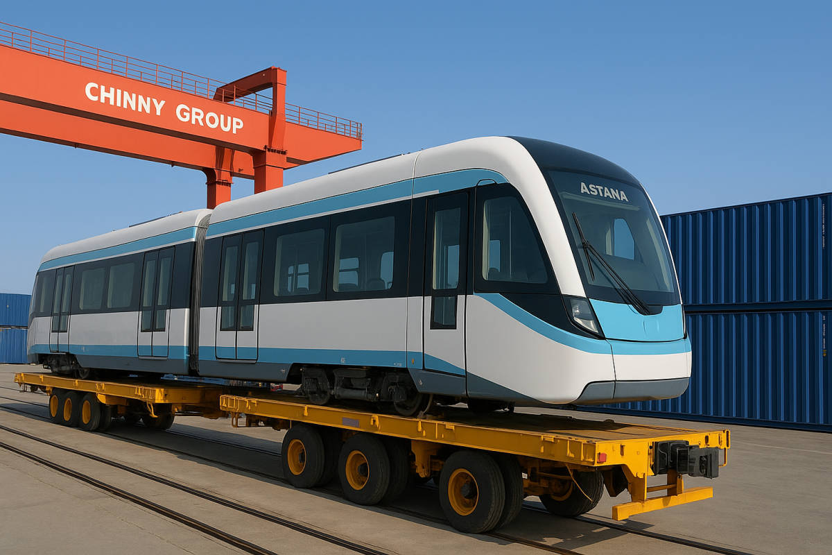 Астанаға арналған алғашқы LRT вагондары Қытайдан жөнелтілді