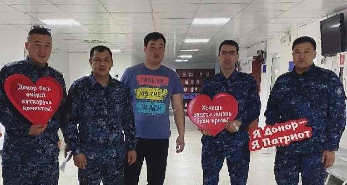 Таразда ҚАЖ қызметкерлері қайырымдылық акциясына қатысты