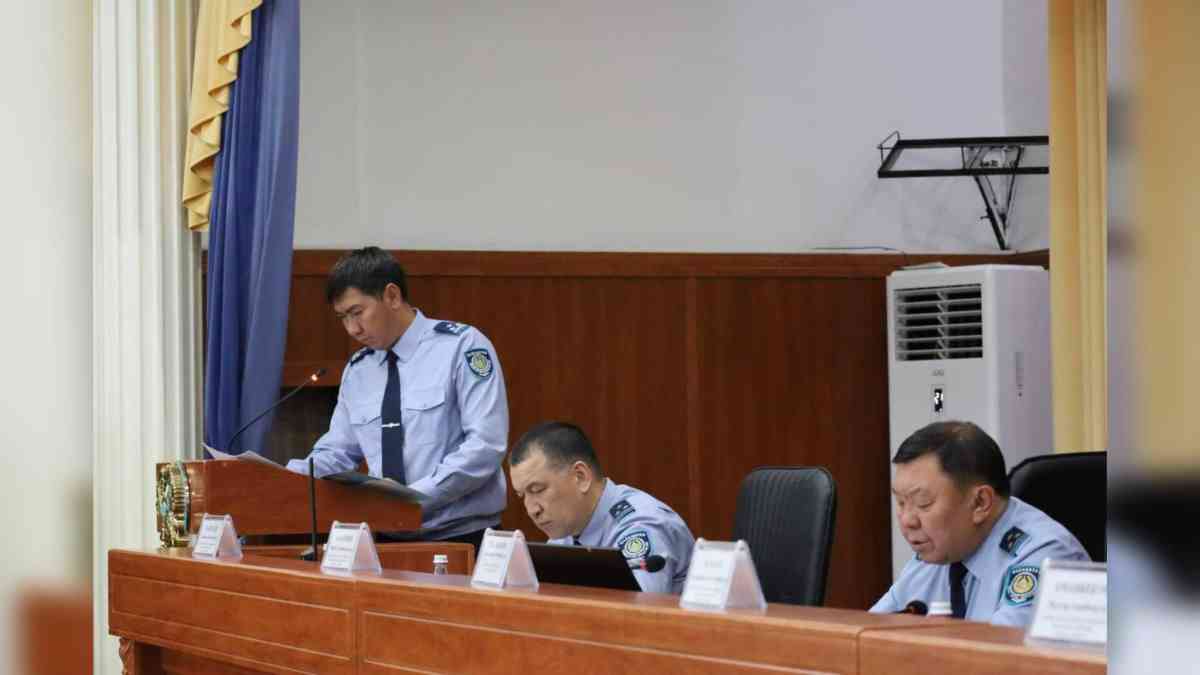 Жамбыл облысының полиция департаменті бірінші жартыжылдықты қорытындылады
