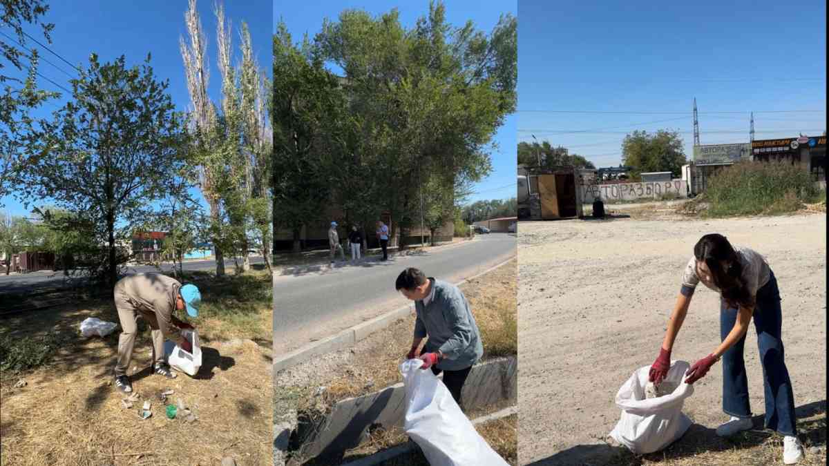 “Таза Қазақстан” жалпыұлттық акциясы: Тараздықтар тазалық шарасын өткізді