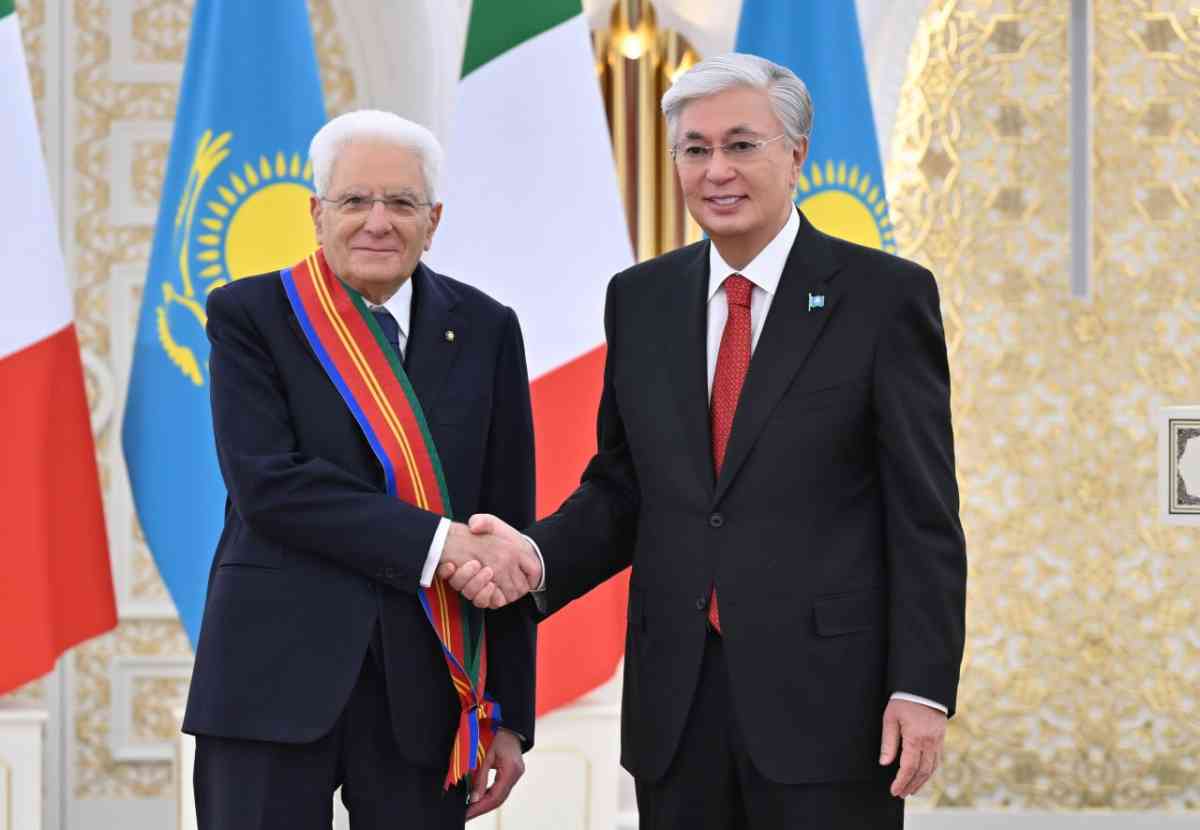 Тоқаев Италия Президенті Серджо Маттарелланы І дәрежелі «Достық» орденімен марапаттады