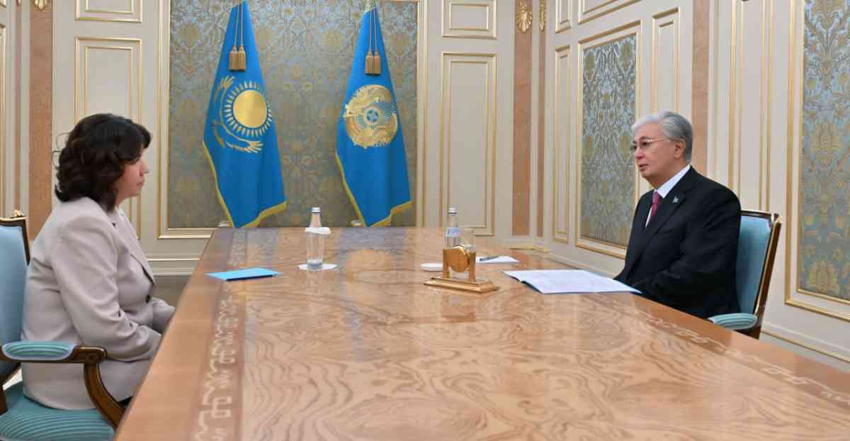 Президент Оқу-ағарту министрі Жұлдыз Сүлейменованы қабылдады