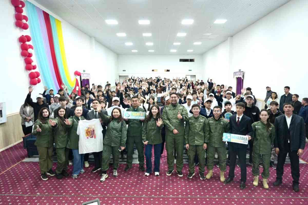 «Таза Qazaqstan» road-эстафетасы: Б.Момышұлы ауылындағы жастар белсенділік танытты