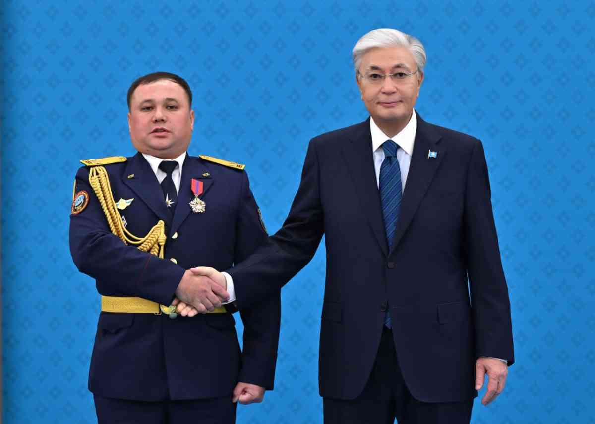 Жамбылдық құтқарушы I дәрежелі «Айбын» орденімен марапатталды