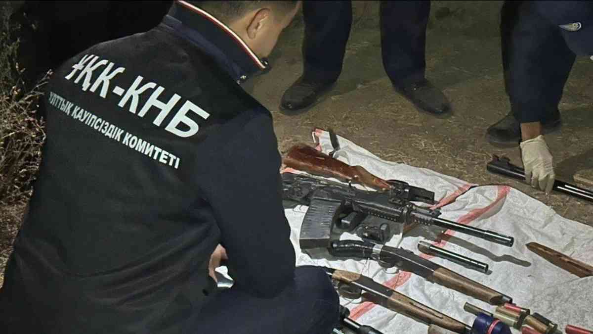 "Заңсыз айналым": Арнайы операция кезінде 40 қару мен 800 оқ-дәрі тәркіленді