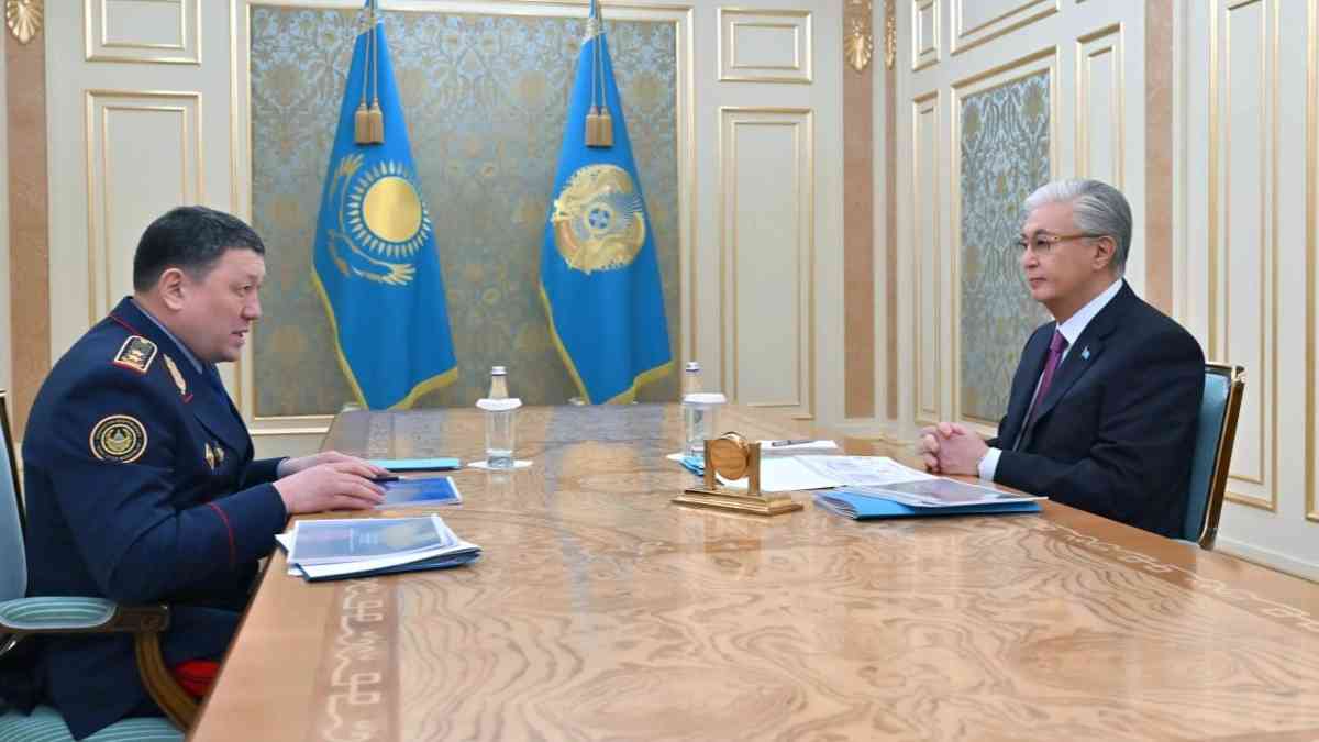Президент Ішкі істер министрі Ержан Сәденовті қабылдады