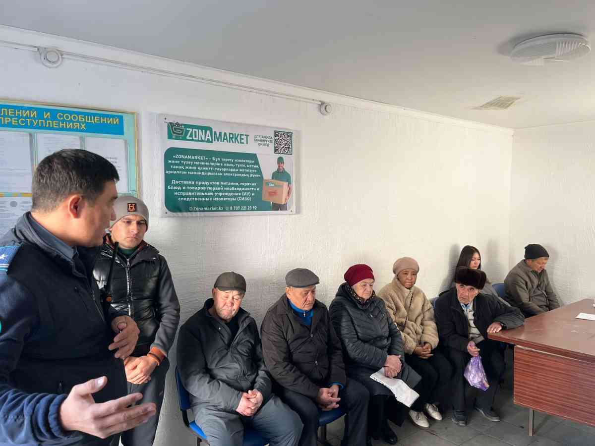 Тараздағы түзеу мекемесіндегі сотталғандар арасында  түсіндіру жұмыстары жүргізілді
