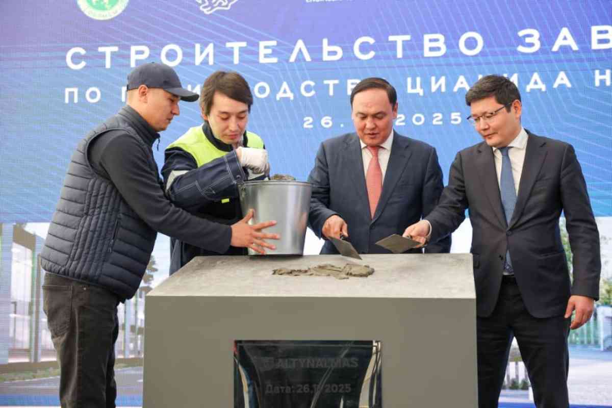 Шу ауданында натрий цианидін өндіретін зауыттың құрылысы басталды