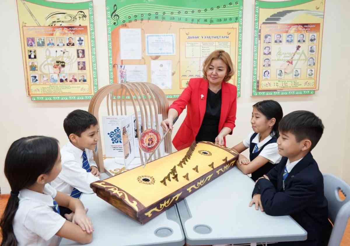 Елордалық мектепте ұлттық аспаптар математика сабағына енгізілді