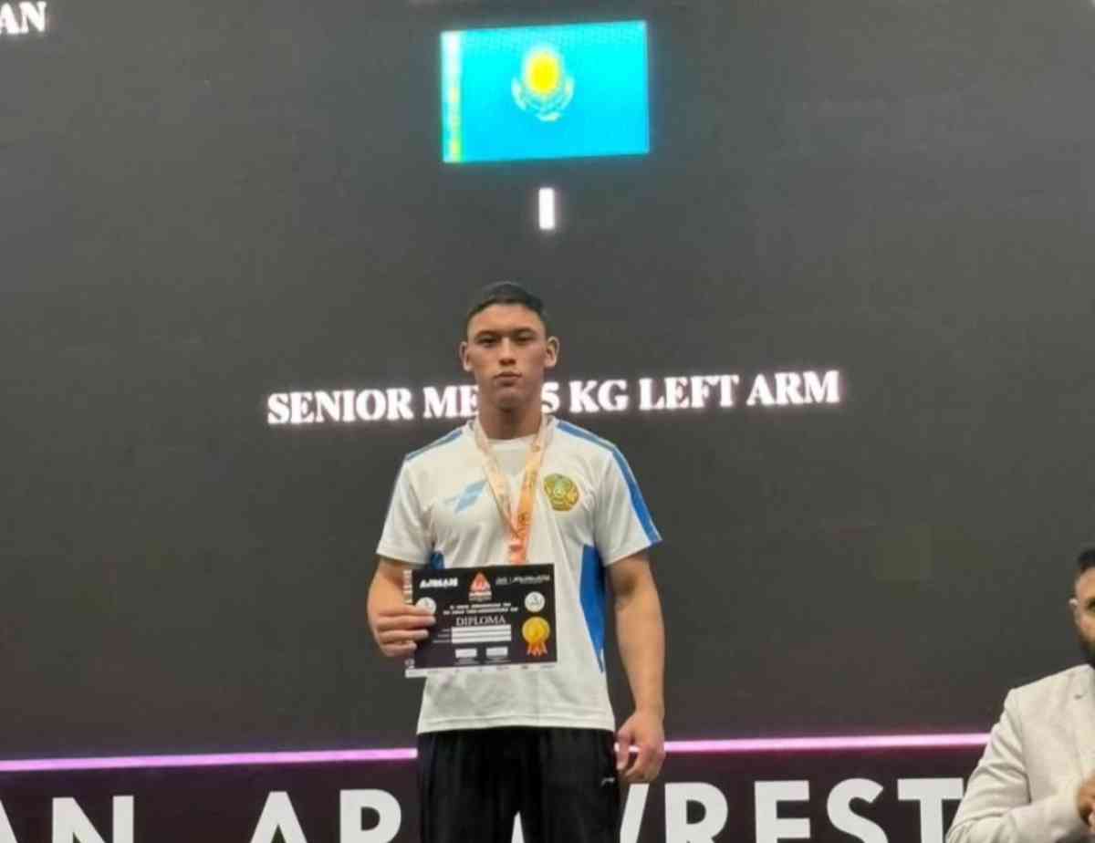 Жамбылдық спортшы қол күрестен Азия чемпионы атанды