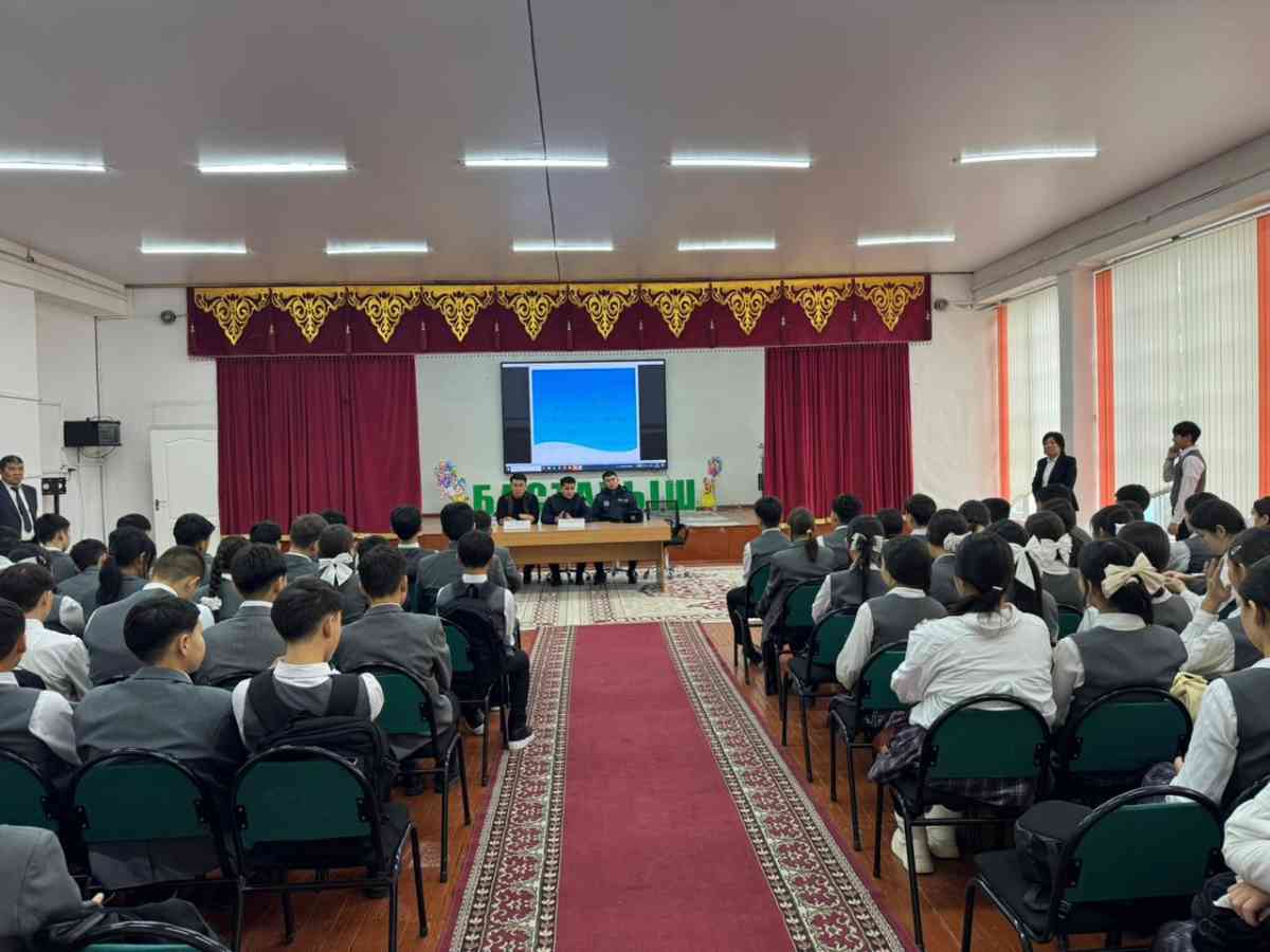 Талас ауданында «Заң және тәртіп» қағидаты аясында жасөспірімдермен кездесу өтті