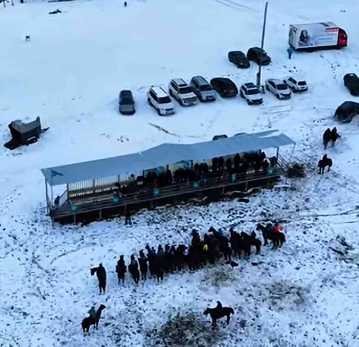 Жуалыда жаңа көкпар алаңы ашылды