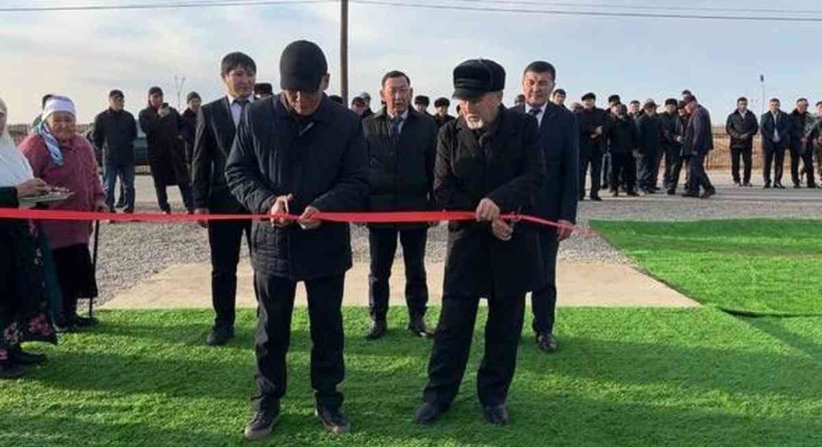 Байзақ ауданында Ардагерлер саябағы ашылды