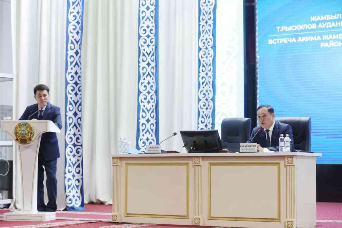 Ербол Қарашөкеев Т. Рысқұлов ауданы тұрғындарының талап-тілегін тыңдады