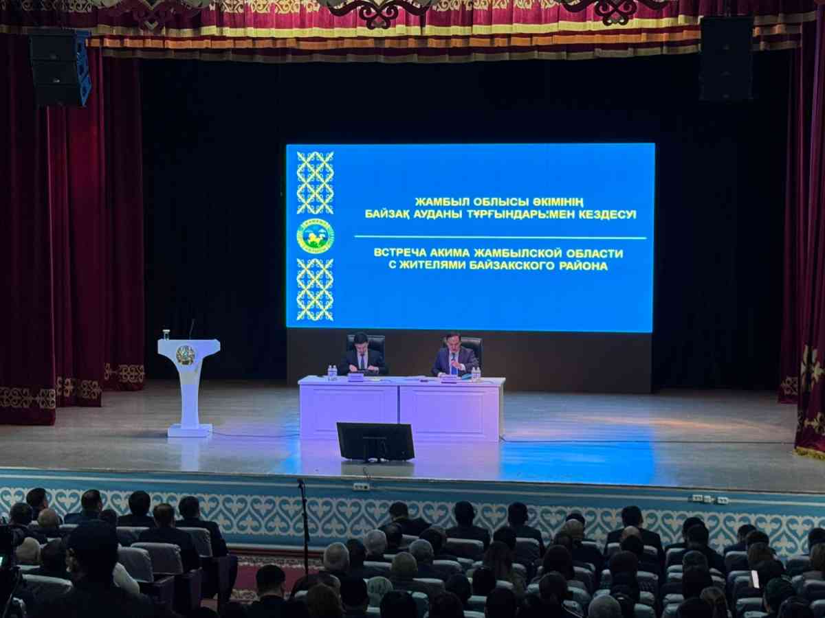 Облыс әкімі Байзақ ауданының тұрғындарымен кездесті