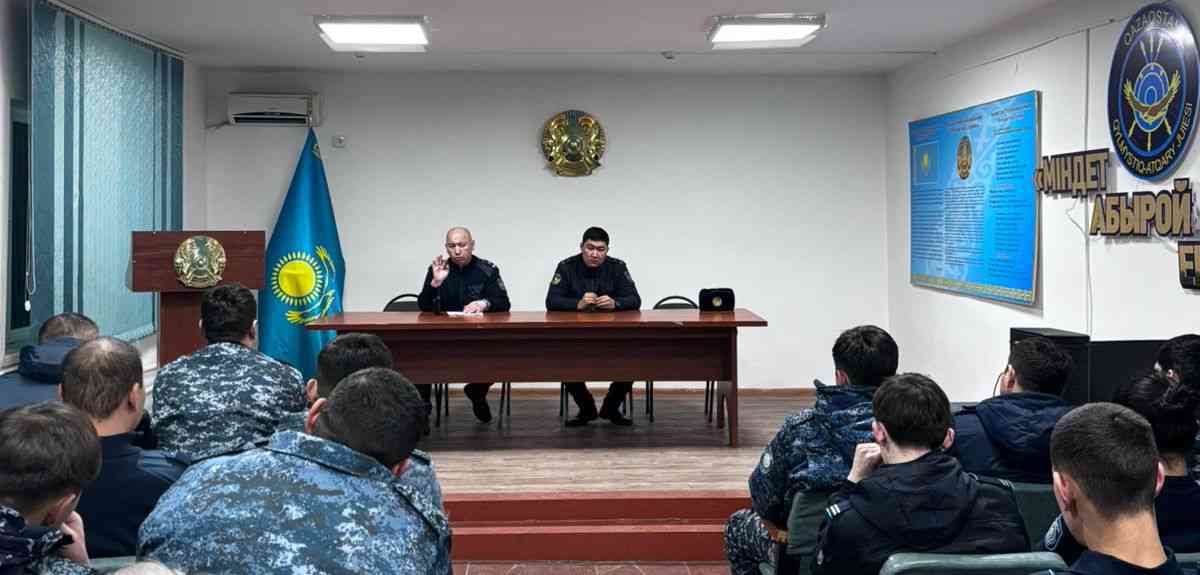 Құқық бұзушылықтардың алдын алу: Тәртіп сақшысы түсіндірме жұмысын жүргізді