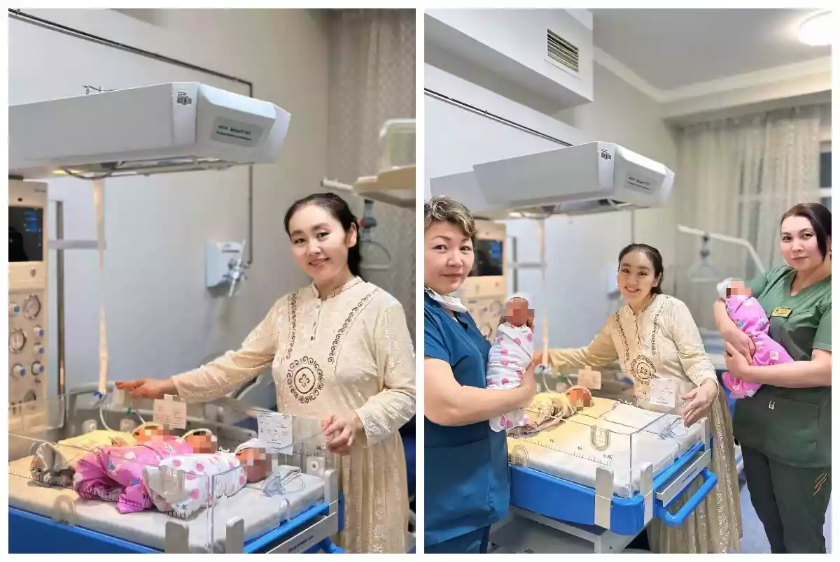 Алматыда 39 жастағы әйел үшем босанып, бірден көпбалалы ана атанды