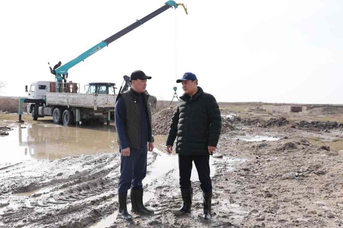 Ербол Қарашөкеев Тараз қаласындағы су тасқынының алдын алу шараларымен танысты