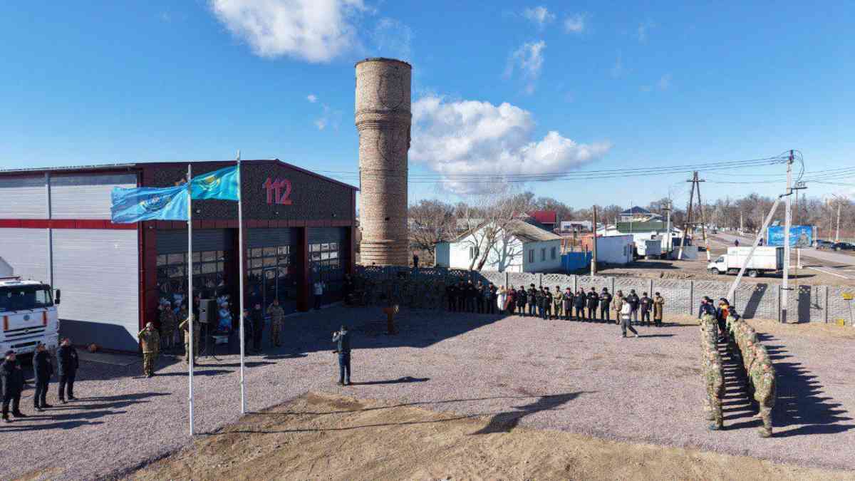 Мойынқұмда күрделі жөндеуден өткен өрт сөндіру бөлімі ашылды