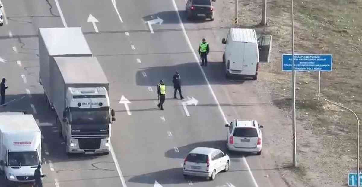 Жамбыл облысында дрондар арқылы жол ережесін бұзғандар анықталуда