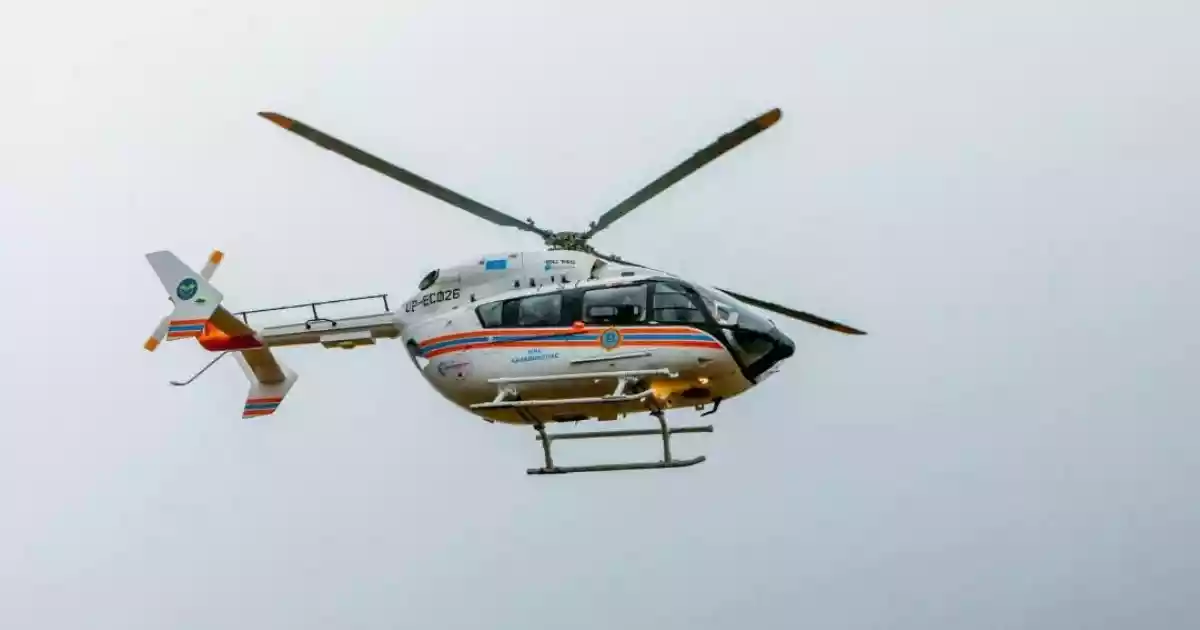 ТЖМ тікұшағы 2 жасар баланы шұғыл түрде Таразға жеткізді