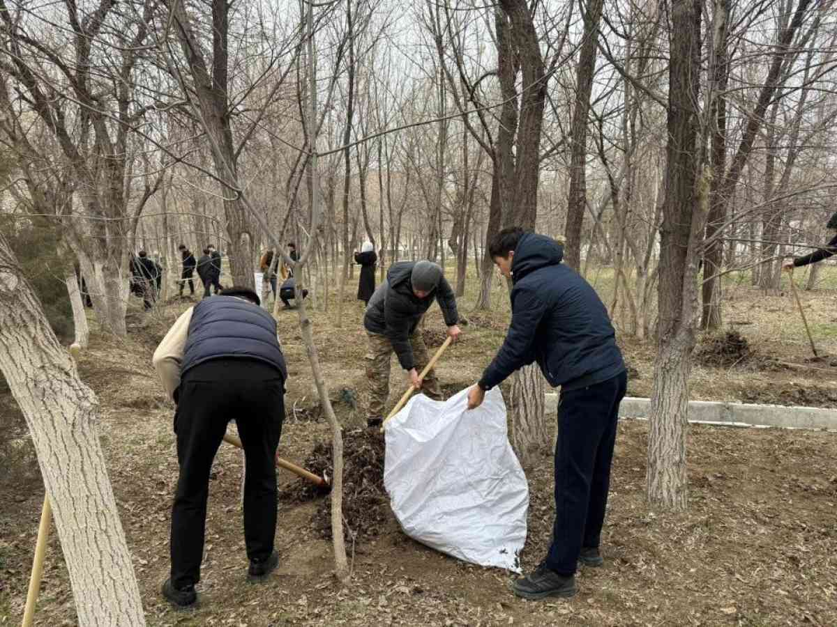 Таразда «Таза саябақ» экологиялық шарасы өтті