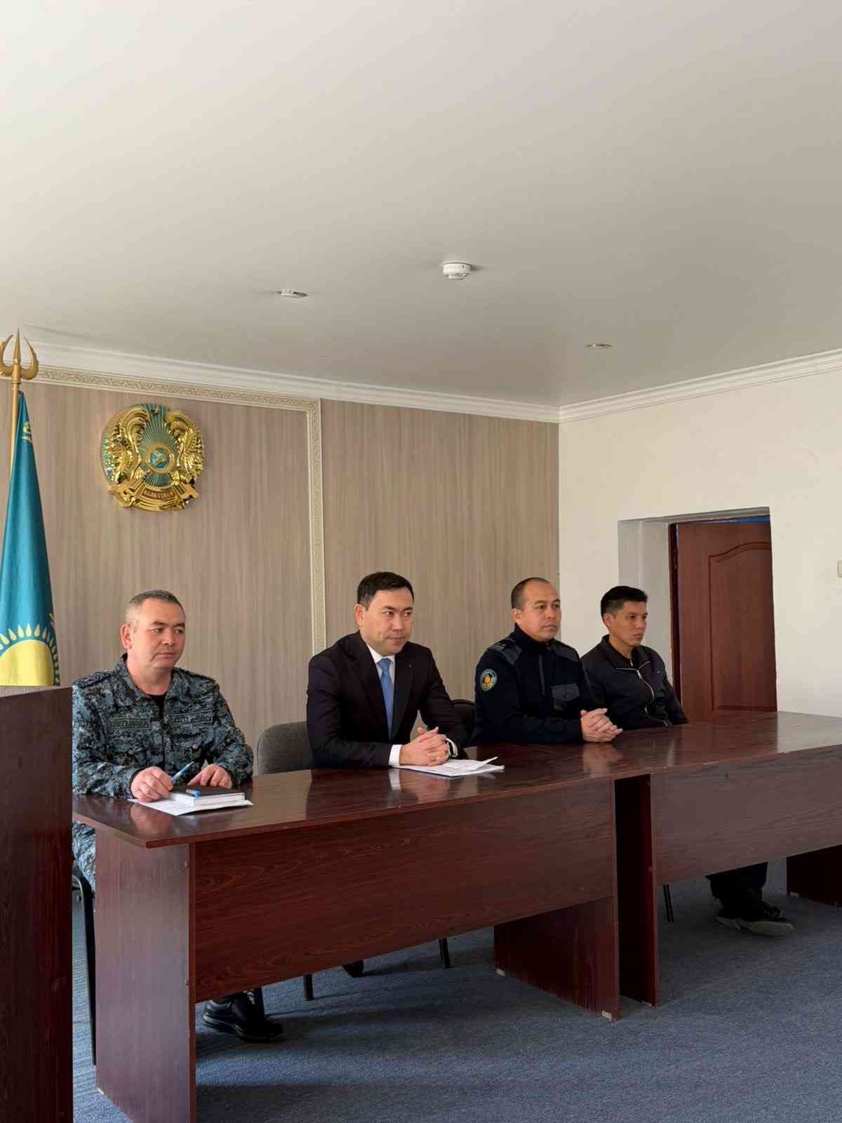 Жамбыл облысында ҚАЖ қызметкерлерімен профилактикалық кеңес өтті