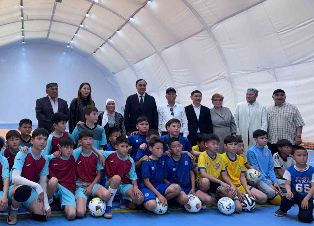 Шу ауданында жаңа спорт нысаны ел игілігіне берілді