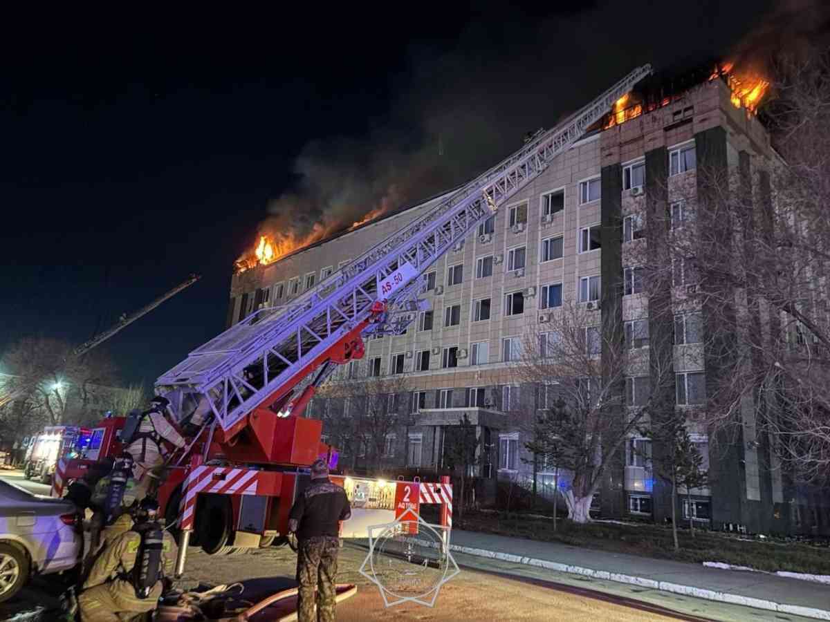 Ақтөбе облыстық әкімдігінде болған өрт оқшауланды