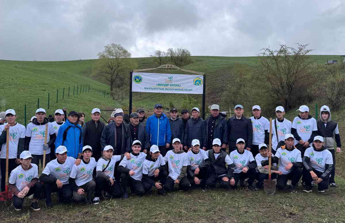 «Мөлдір бұлақ» акциясы: Т. Рысқұлов ауданында экологиялық шара өтті