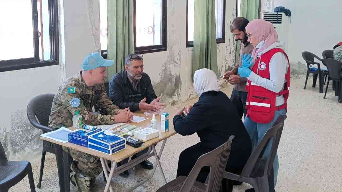 Қазақстандық бітімгерлер Голан жоталарында 90-нан астам тұрғынға медициналық көмек көрсетті