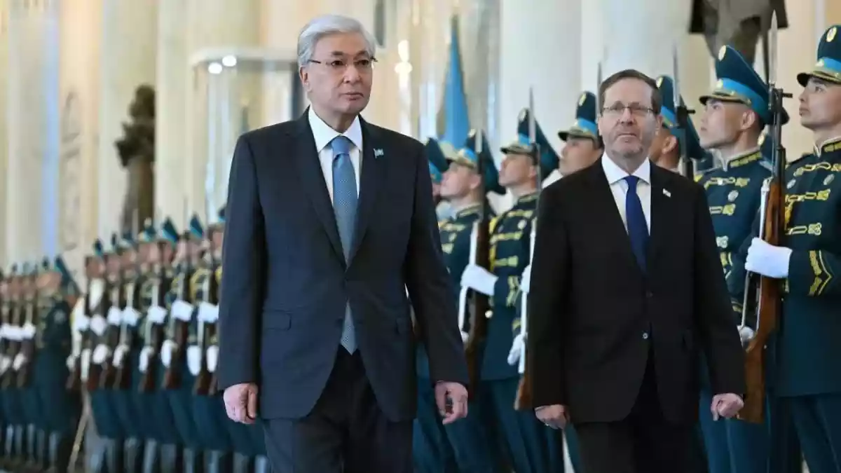 Ақордада Израиль Президенті Ицхак Герцогты салтанатты қарсы алу рәсімі өтті